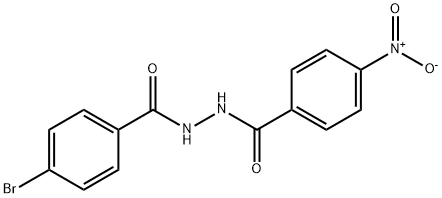 N'-(4-bromobenzoyl)-4-nitrobenzohydrazide Struktur