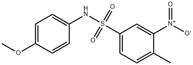 N-(4-methoxyphenyl)-4-methyl-3-nitrobenzenesulfonamide Struktur