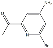 1-(4-Amino-6-bromo-pyridin-2-yl)-ethanone Struktur