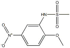 N-(2-methoxy-5-nitrophenyl)methanesulfonamide Struktur