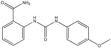 2-[(4-methoxyphenyl)carbamoylamino]benzamide Struktur