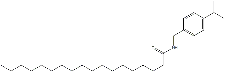 N-[(4-propan-2-ylphenyl)methyl]octadecanamide Struktur