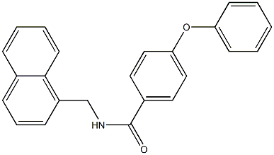 N-(naphthalen-1-ylmethyl)-4-phenoxybenzamide Struktur