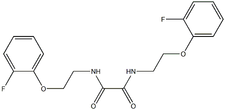 N,N'-bis[2-(2-fluorophenoxy)ethyl]oxamide Struktur