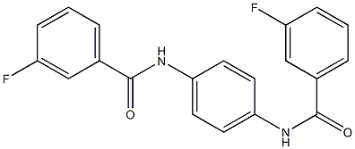 3-fluoro-N-[4-[(3-fluorobenzoyl)amino]phenyl]benzamide