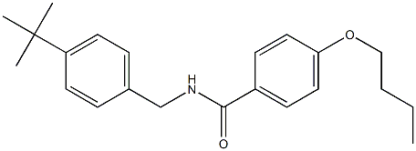 4-butoxy-N-[(4-tert-butylphenyl)methyl]benzamide Struktur