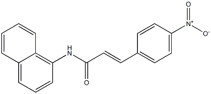 (E)-N-naphthalen-1-yl-3-(4-nitrophenyl)prop-2-enamide Struktur