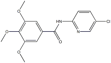 N-(5-chloropyridin-2-yl)-3,4,5-trimethoxybenzamide Struktur