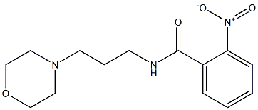 N-(3-morpholin-4-ylpropyl)-2-nitrobenzamide Struktur