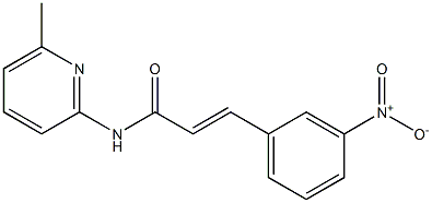 (E)-N-(6-methylpyridin-2-yl)-3-(3-nitrophenyl)prop-2-enamide Struktur