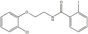 N-[2-(2-chlorophenoxy)ethyl]-2-iodobenzamide Struktur