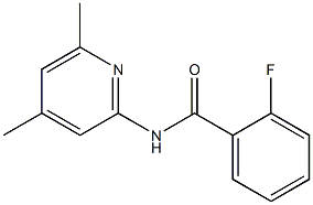 N-(4,6-dimethylpyridin-2-yl)-2-fluorobenzamide Struktur