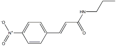 (E)-3-(4-nitrophenyl)-N-propylprop-2-enamide Struktur