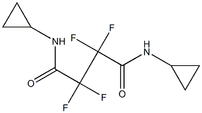 N,N'-dicyclopropyl-2,2,3,3-tetrafluorobutanediamide Struktur