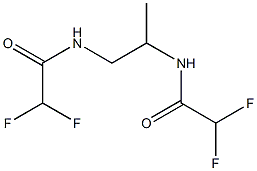 N-[2-[(2,2-difluoroacetyl)amino]propyl]-2,2-difluoroacetamide Struktur