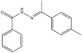 N-[(E)-1-(4-methylphenyl)ethylideneamino]benzamide Struktur