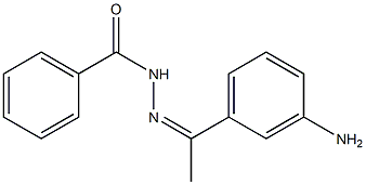 N-[(Z)-1-(3-aminophenyl)ethylideneamino]benzamide Struktur