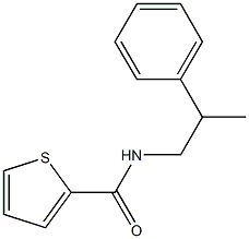 N-(2-phenylpropyl)thiophene-2-carboxamide Struktur