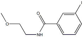 3-iodo-N-(2-methoxyethyl)benzamide Struktur