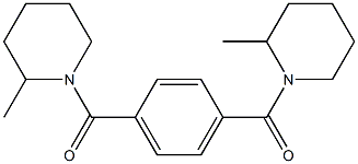 [4-(2-methylpiperidine-1-carbonyl)phenyl]-(2-methylpiperidin-1-yl)methanone Struktur