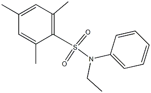 N-ethyl-2,4,6-trimethyl-N-phenylbenzenesulfonamide Struktur