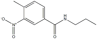 4-methyl-3-nitro-N-propylbenzamide Struktur