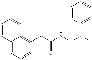 2-naphthalen-1-yl-N-(2-phenylpropyl)acetamide Struktur