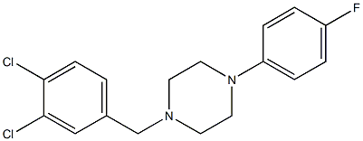 1-[(3,4-dichlorophenyl)methyl]-4-(4-fluorophenyl)piperazine Structure