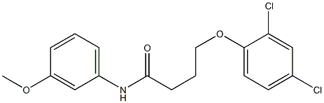 4-(2,4-dichlorophenoxy)-N-(3-methoxyphenyl)butanamide Struktur