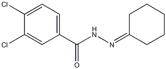 3,4-dichloro-N-(cyclohexylideneamino)benzamide Struktur