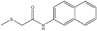 2-methylsulfanyl-N-naphthalen-2-ylacetamide Struktur