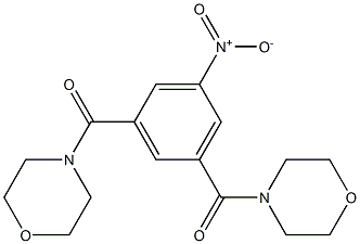 [3-(morpholine-4-carbonyl)-5-nitrophenyl]-morpholin-4-ylmethanone Struktur