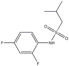 N-(2,4-difluorophenyl)-2-methylpropane-1-sulfonamide Struktur