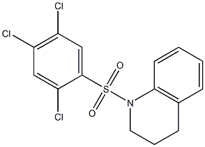 1-(2,4,5-trichlorophenyl)sulfonyl-3,4-dihydro-2H-quinoline Structure