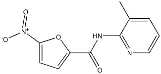 N-(3-methylpyridin-2-yl)-5-nitrofuran-2-carboxamide Struktur