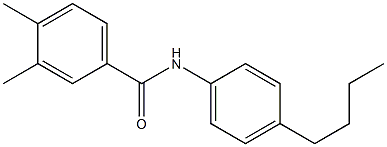 N-(4-butylphenyl)-3,4-dimethylbenzamide Struktur