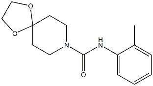 N-(2-methylphenyl)-1,4-dioxa-8-azaspiro[4.5]decane-8-carboxamide Struktur