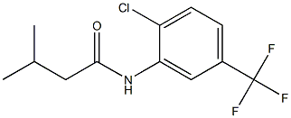 N-[2-chloro-5-(trifluoromethyl)phenyl]-3-methylbutanamide Struktur