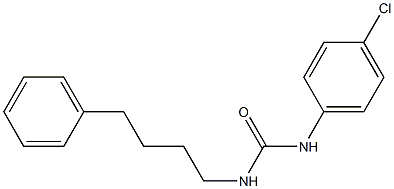 1-(4-chlorophenyl)-3-(4-phenylbutyl)urea Struktur