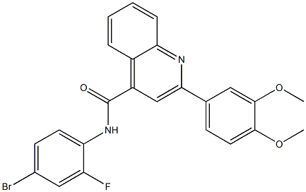 N-(4-bromo-2-fluorophenyl)-2-(3,4-dimethoxyphenyl)quinoline-4-carboxamide