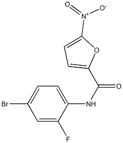 N-(4-bromo-2-fluorophenyl)-5-nitrofuran-2-carboxamide Struktur