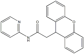 N-pyridin-2-yl-2-(9H-xanthen-9-yl)acetamide Struktur