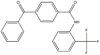 4-benzoyl-N-[2-(trifluoromethyl)phenyl]benzamide Struktur