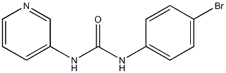 1-(4-bromophenyl)-3-pyridin-3-ylurea Struktur