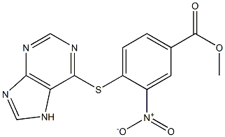 methyl 3-nitro-4-(7H-purin-6-ylsulfanyl)benzoate Structure