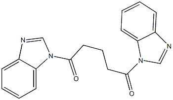 1,5-bis(benzimidazol-1-yl)pentane-1,5-dione Struktur