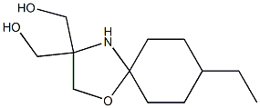 [8-ethyl-3-(hydroxymethyl)-1-oxa-4-azaspiro[4.5]decan-3-yl]methanol Struktur