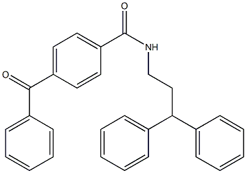 4-benzoyl-N-(3,3-diphenylpropyl)benzamide Struktur