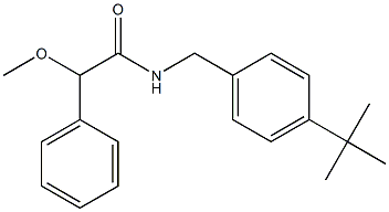 N-[(4-tert-butylphenyl)methyl]-2-methoxy-2-phenylacetamide Struktur