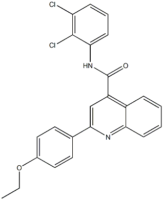 N-(2,3-dichlorophenyl)-2-(4-ethoxyphenyl)quinoline-4-carboxamide Struktur